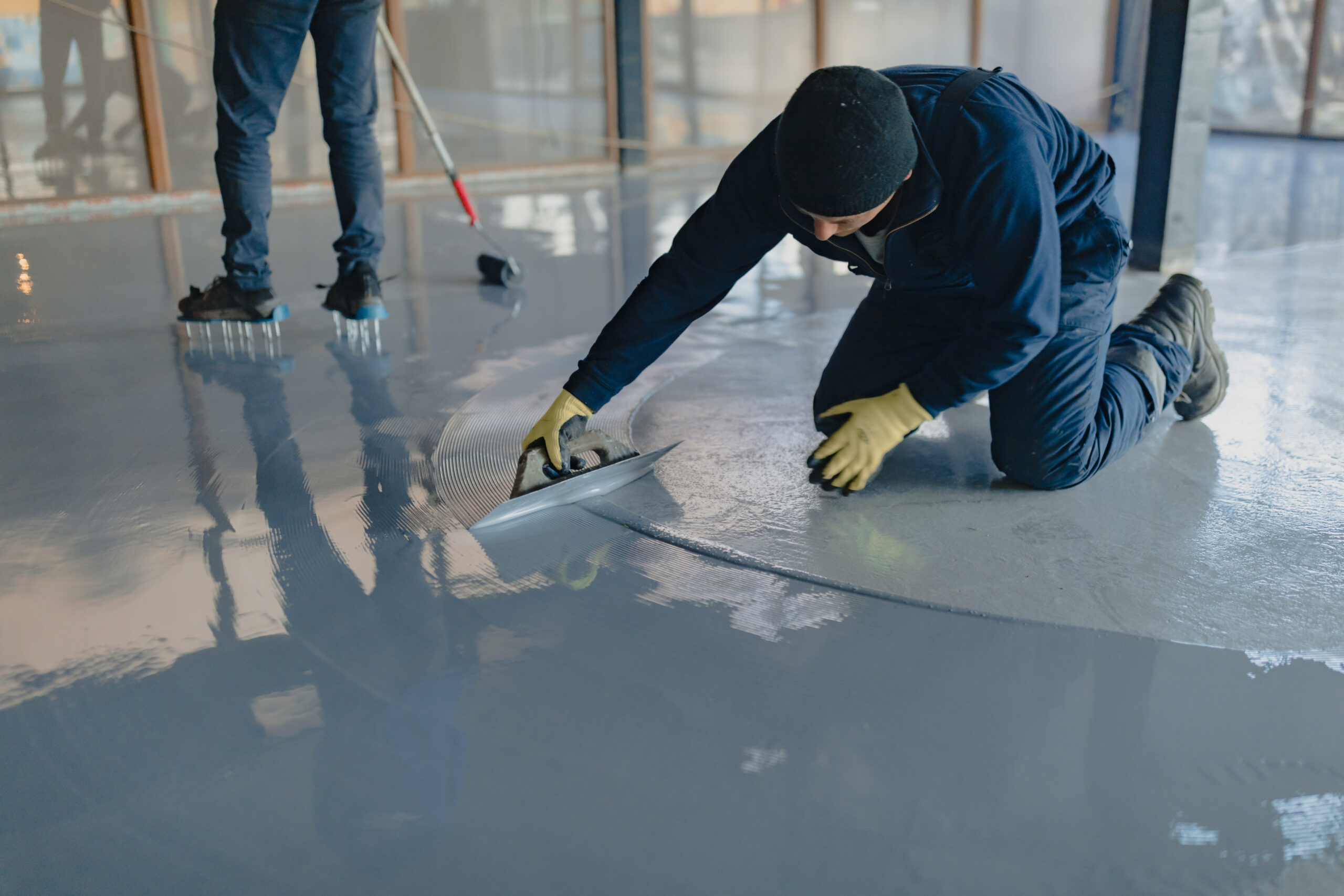 Epoxy floor coating