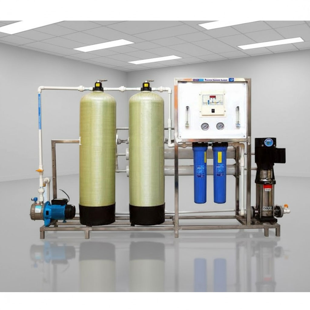 Industrial Water Purifier System with RO for Borewell Water 500 Litres System Service